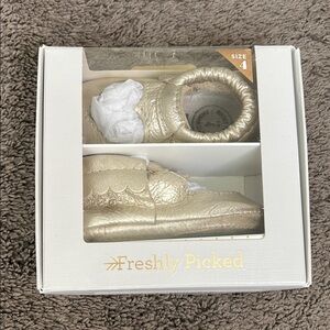 Freshly Picked Gold Baby Moccasins